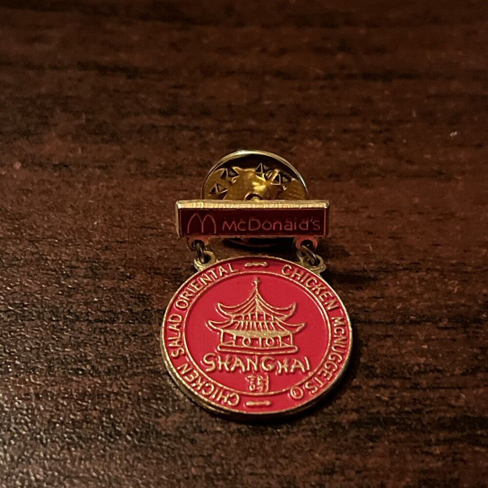 McDonald’s Shanghai Chicken McNuggets Salad Oriental Employee Lapel Hat‎ Pin